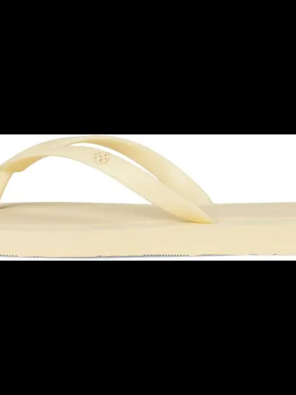 NIB Tory Burch Kira Padded Flip Flop Sandals Soft Custard